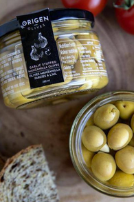 Origen olives with garlic (140g)