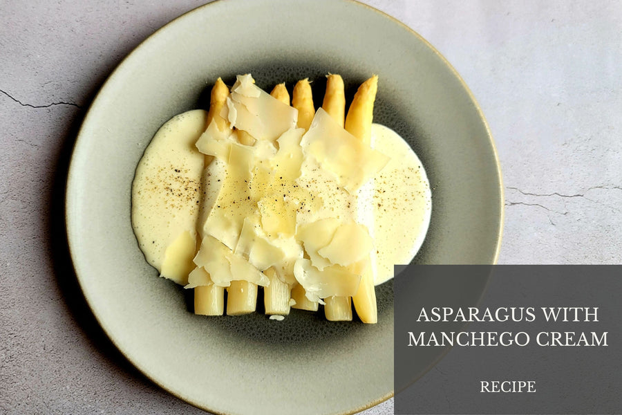 Asparagus with Manchego Cream