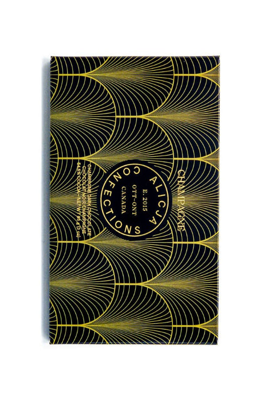Alicja Champagne Vegan Dark Postcard Chocolate Bar