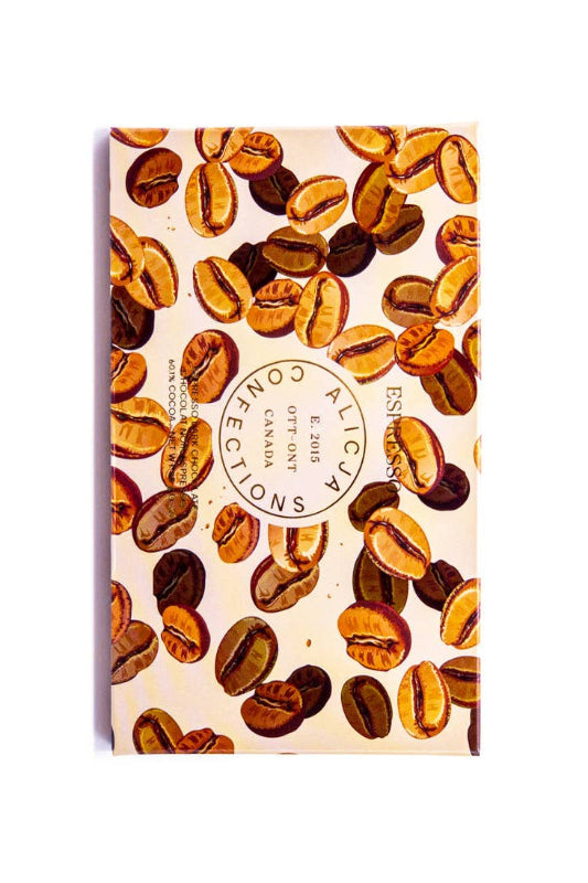Alicja Espresso Vegan Dark Postcard Chocolate Bar