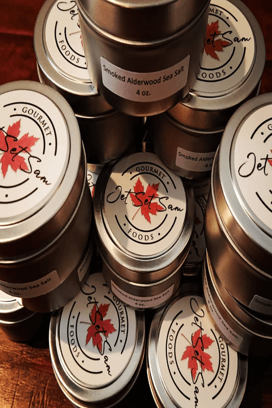 Smoked Alderwood Sea Salt 4 oz Tin