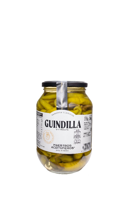 Maestros Aceutuneros Guindillas 285g- Pickled Spanish Green Chillies