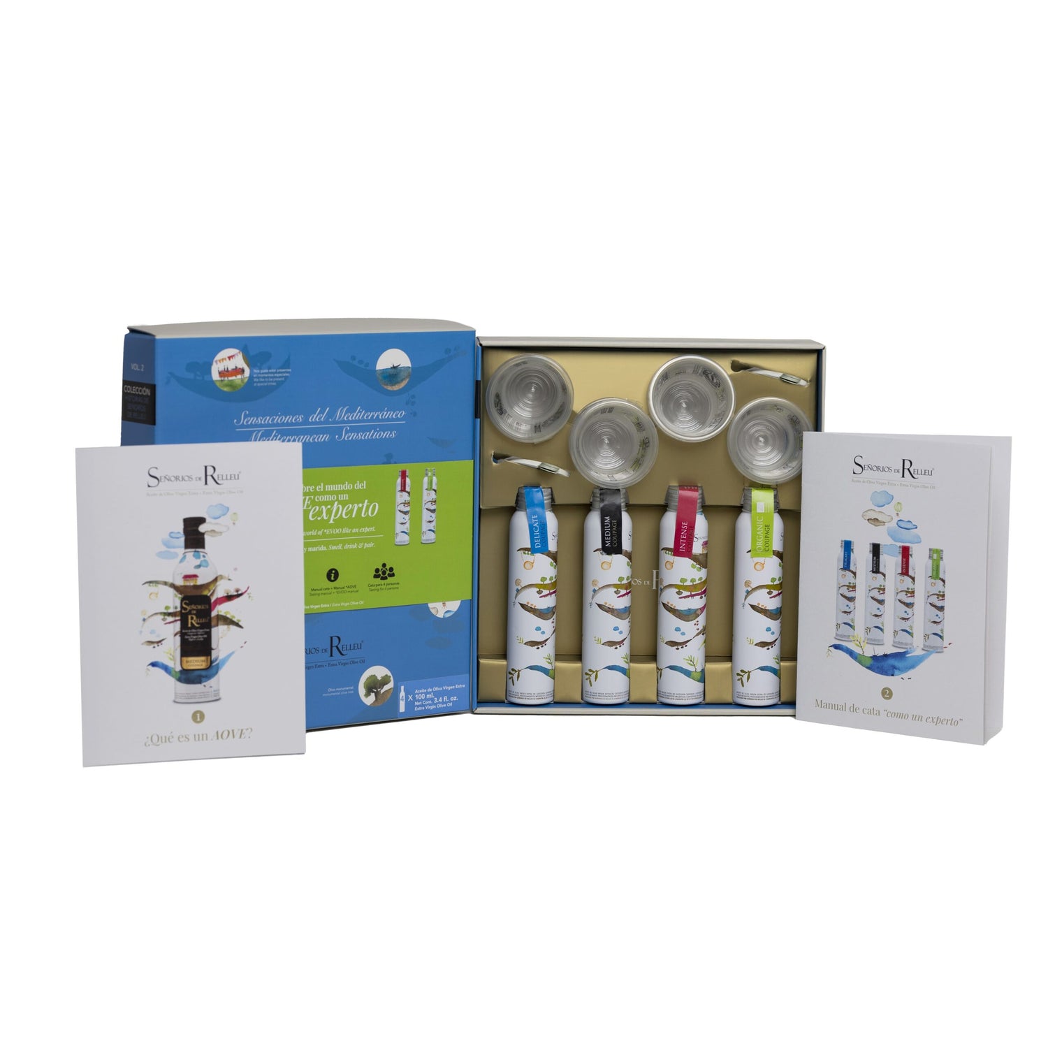 Discover the World of EVOO Like an Expert – (4 × 100 ml Tasting Kit)