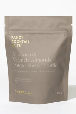 Marcona & Valencia Almonds, Potato Sticks, Truffle Pouch