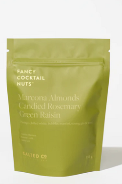 Fancy Cocktail Nuts: Marcona almonds, Candied Rosemary & Raisin Pouch