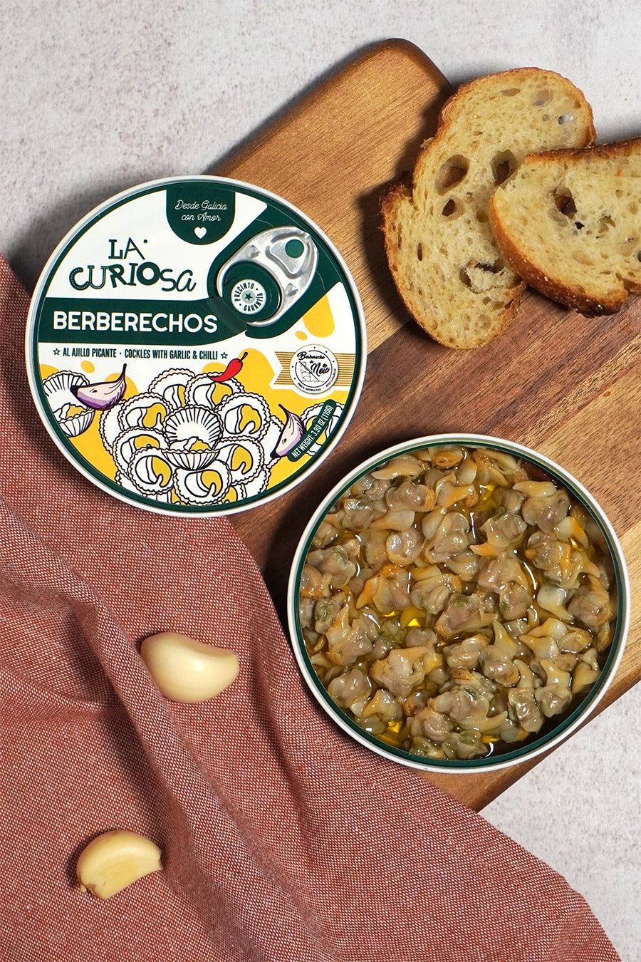 La Curiosa Cockles with Garlic and Chili