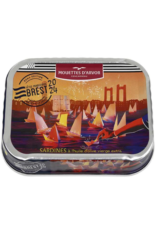 Les Mouettes d'Arvor Sardines Brest 2024 Collectors Tin, 115g