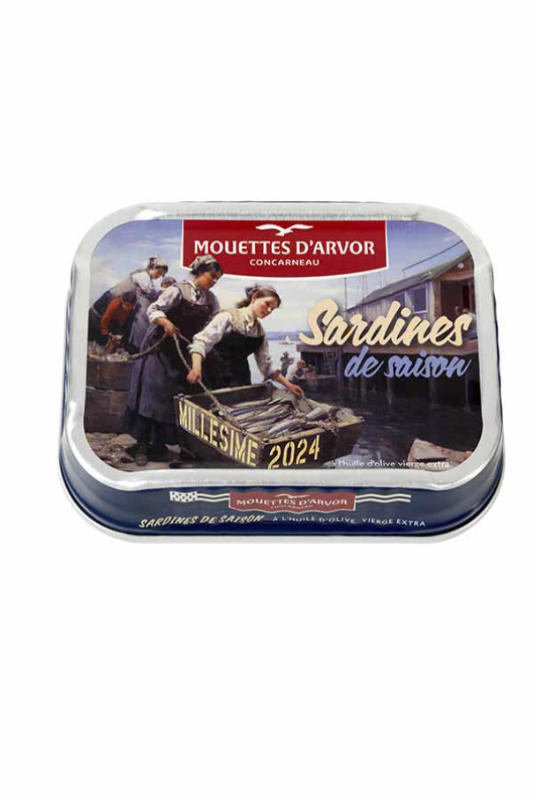 Les Mouettes d’Arvor Sardines Vintage 2024 Season, 115g