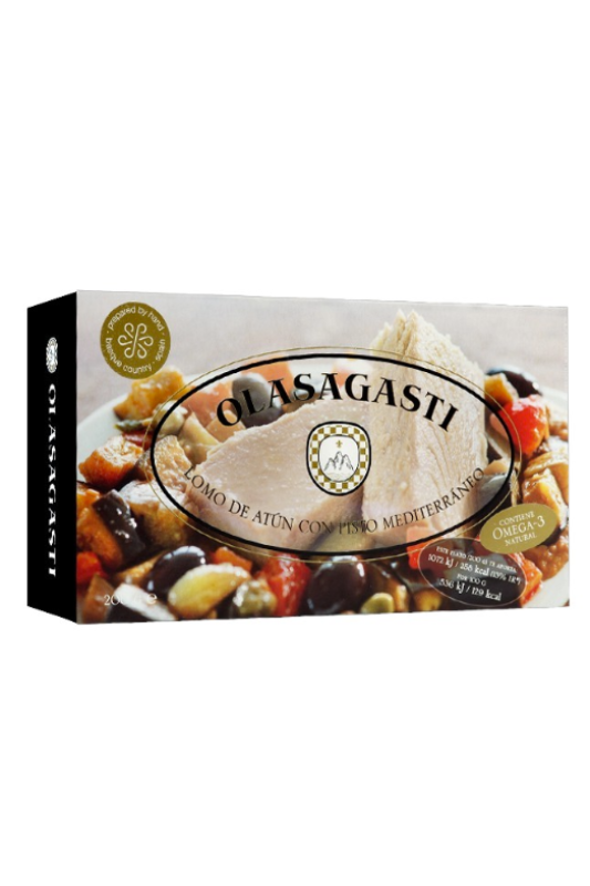 Olasagasti Tuna Fillets con Pisto (Mediterranean Ratatouille), 200g