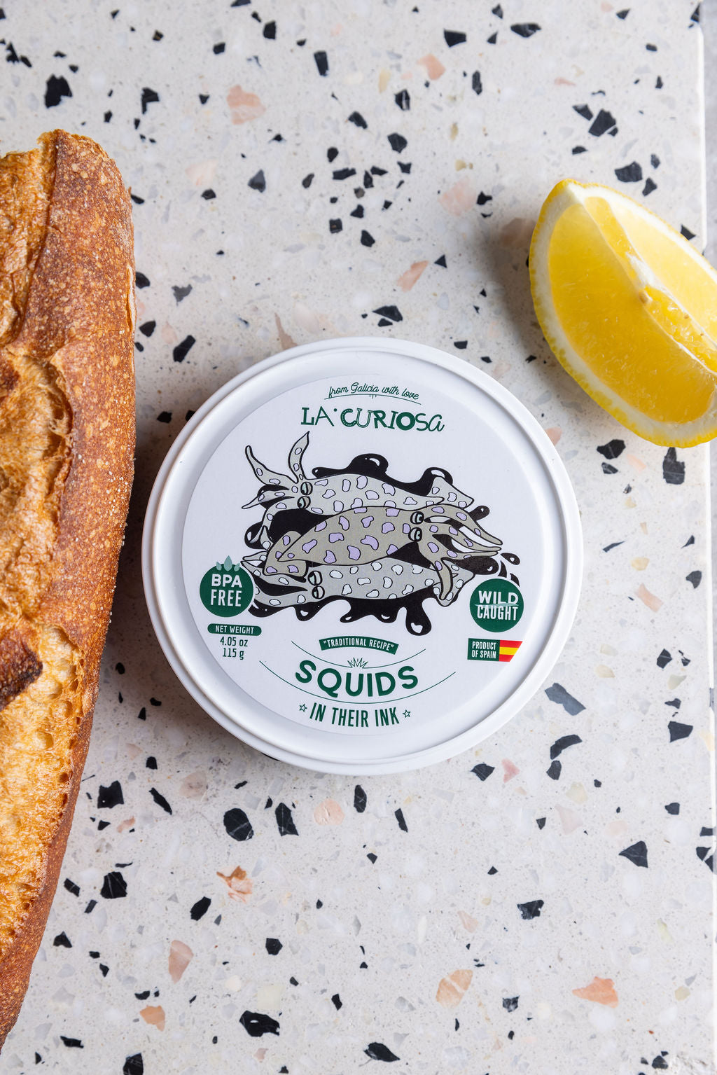 La Curiosa Wild Caught Baby Squid 115g