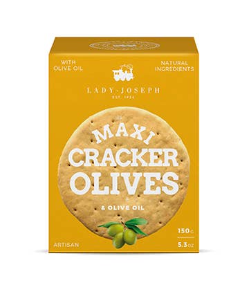 Maxi Cracker with green olives & Olive Oil olive cracker