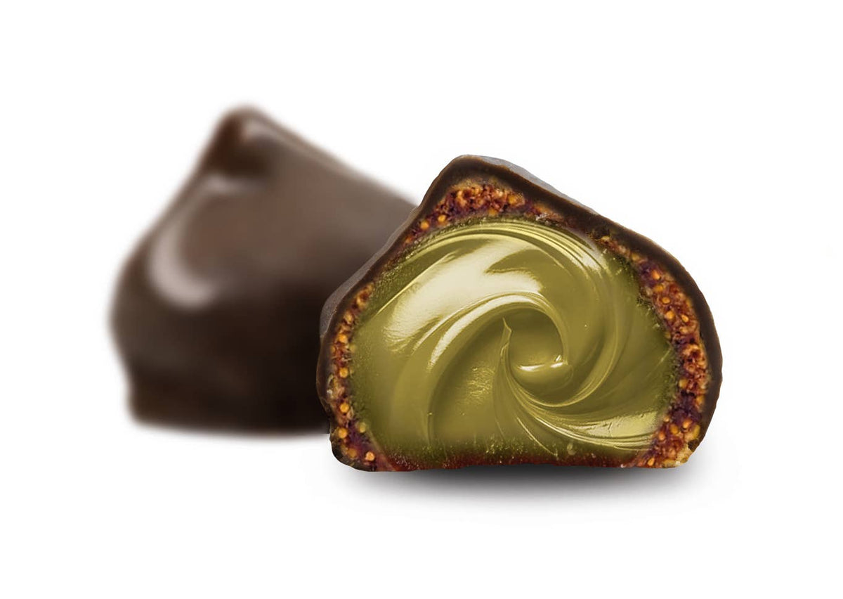 Olivar Tin (fig bonbon with pistachio crunch)