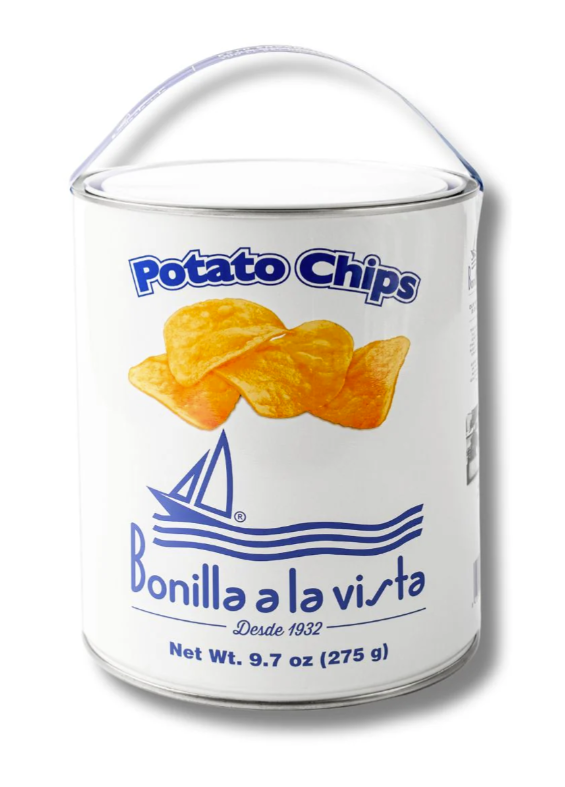 Bonilla a la Vista Potato Chips in Olive Oil – 275g Tin