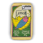Coargal Sardines with Lemon 120g — illustrated lemon and sardine packaging