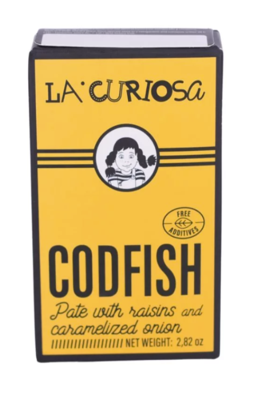 La Curiosa Cod Pâté with Raisins & Caramelised Onion (80g)