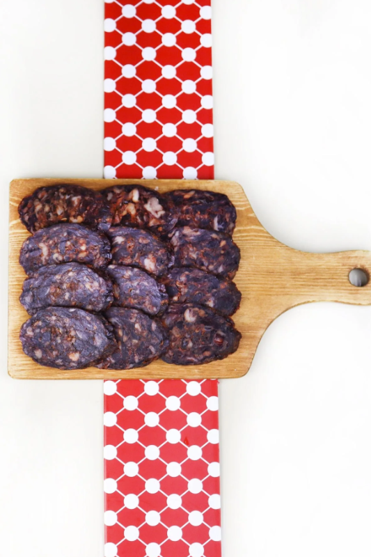 Freshly Sliced "Morcilla Ibérica" Ibérico Pork Black Pudding 80g