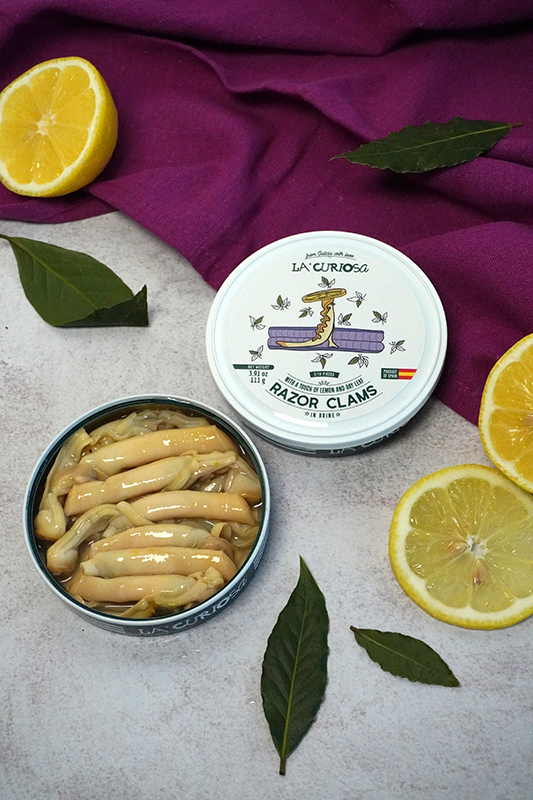 La curiosa razor clams navajas