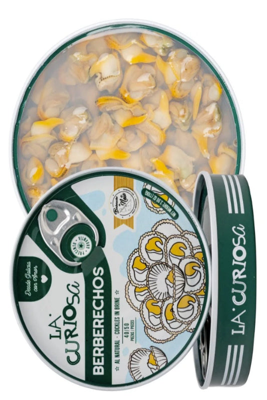 La Curiosa Galician Cockles in Natural Brine (40/50 Pieces)