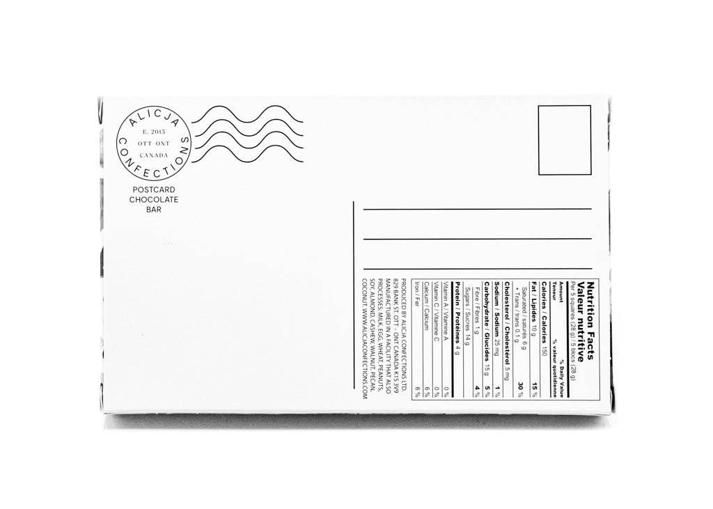 Alicja Chocolate Chip Cookie Milk Postcard Chocolate Bar