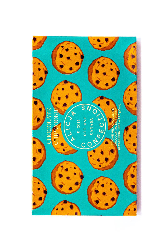 Alicja Chocolate Chip Cookie Milk Postcard Chocolate Bar