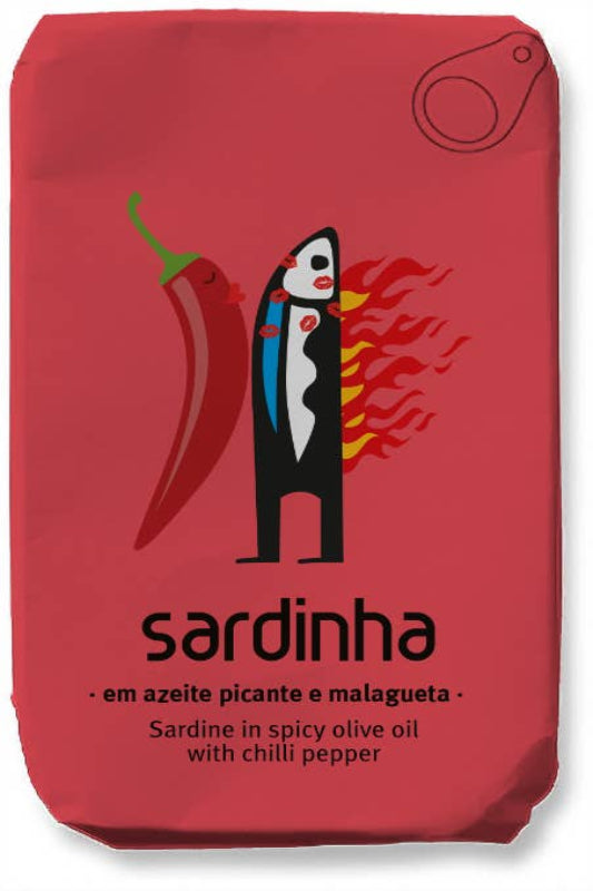 Sardinha Sardine in spicy olive oil and chili peppero