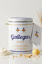 Gallegas de Nata organic cream biscuits decorative 250g tin