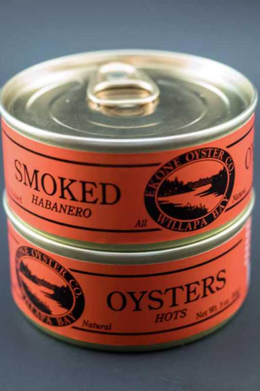 Ekone Oyster Co. Habanero Smoked Oysters wo