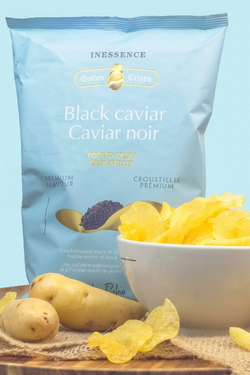 Inessence potato chips black caviar 125g