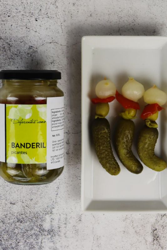 José Lou "Banderillas Picantes" Spicy Banderillas Pickles in Vinegar