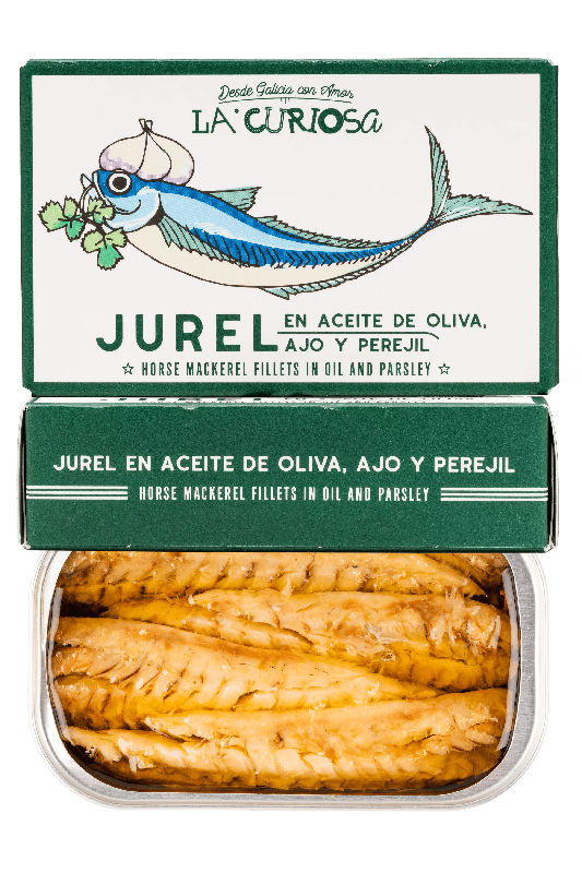 Jurel in Olive Oil with Garlic and Parsley