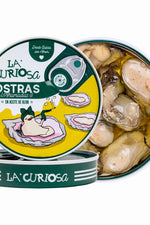 La Curiosa smoked oysters in olive oil, 4 pieces