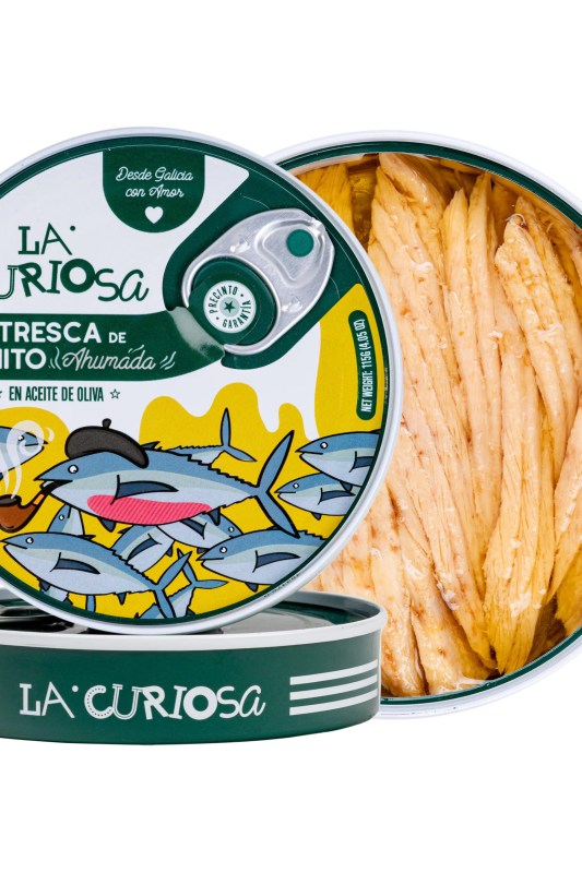 La Curiosa smoked bonito del norte tuna belly in olive oil
