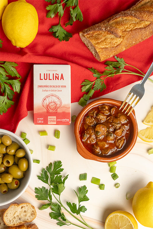 Conservas Luliña scallops in a scallop sauce