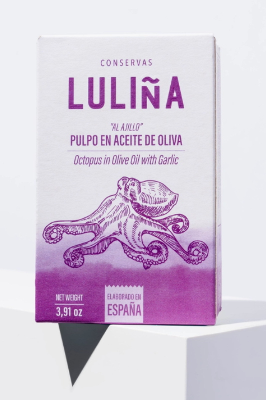 Conservas Luliña Garlic Octopus in Olive Oil9
