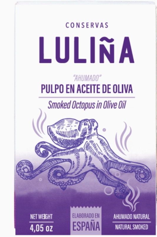 Conservas Luliña Octopus Smoked in Olive Oil