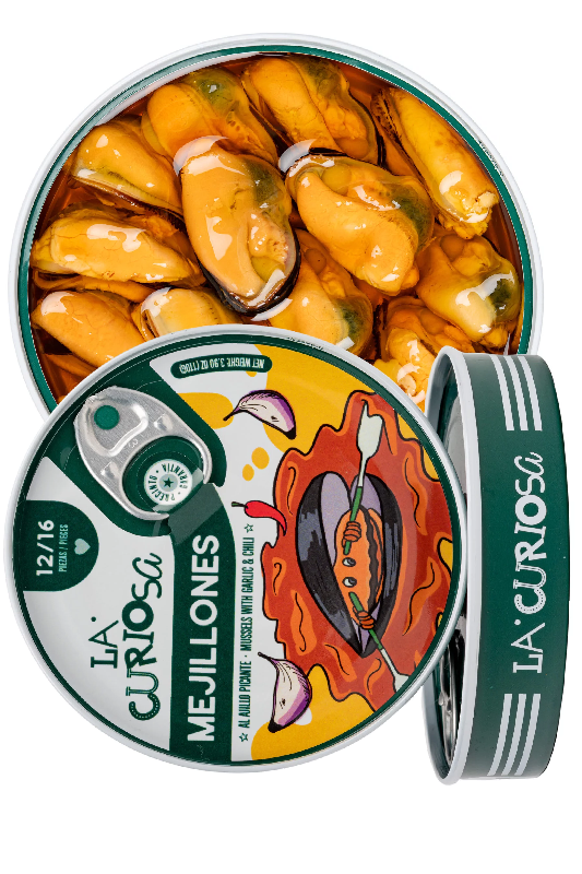 La Curiosa Galician Spicy Garlic Mussels