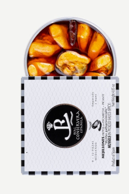 Real Conservera Española - Mussels in Escabeche - Extra Large  (7–9 pieces)