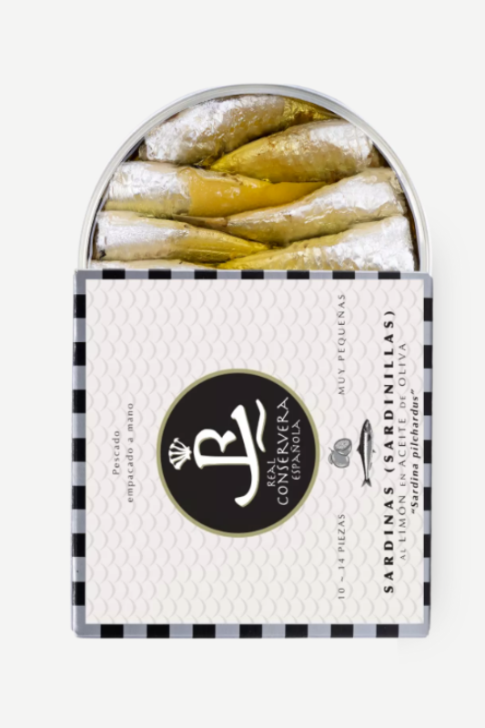 Real Conservera Small Sardines in Olive Oil with Lemon