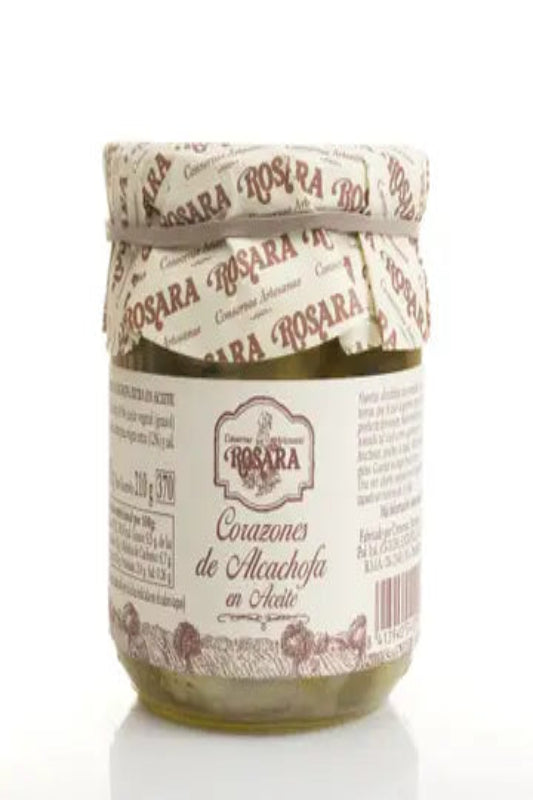 Rosara Artichoke Hearts in Oil 6/12 Pcs. Jar 370 Ml.