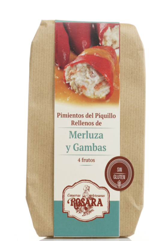 Rosara Piquillo Peppers Stuffed with Hake and Prawns 4 Pieces 270 ml