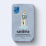Sardinha MSC-certified sardines in organic extra virgin olive oil, blue packaging