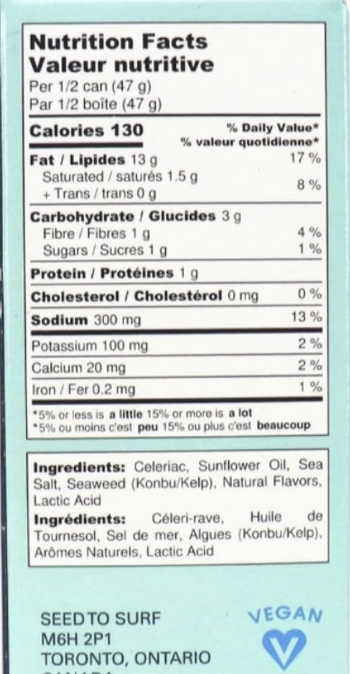 Seed to Surf Celery Root Smoked Whitefish (Vegan)