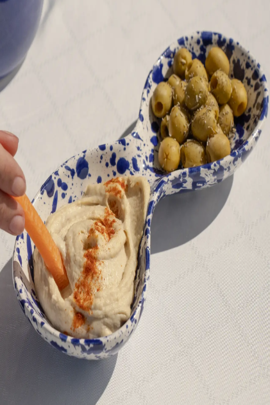 Ceramic Appetizer Plate/ Dish – Snack & Dip Serving Bowl / Persia