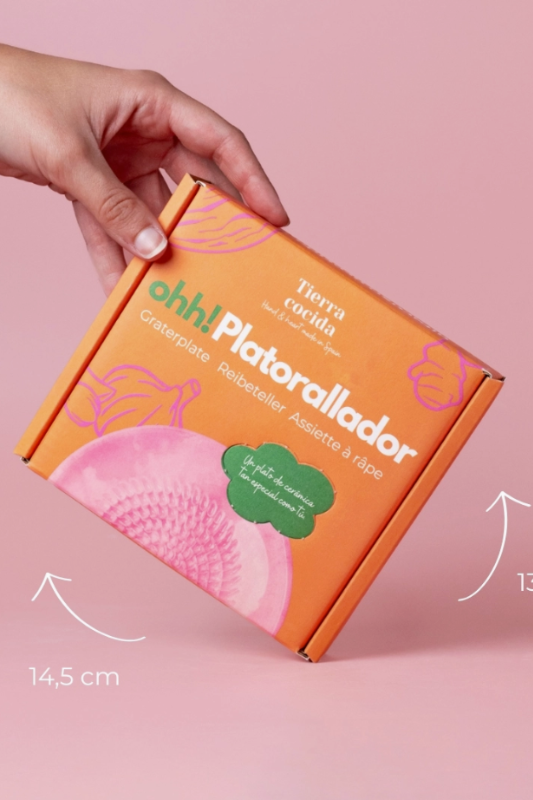 Small Ceramic Food Grater Plate / Fi