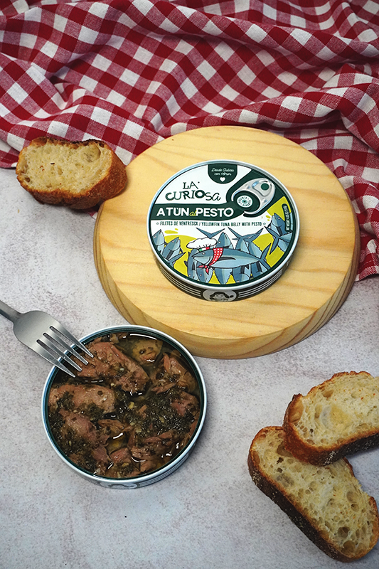 La Curiosa Tuna Belly (Ventresca) with Pesto (120g)