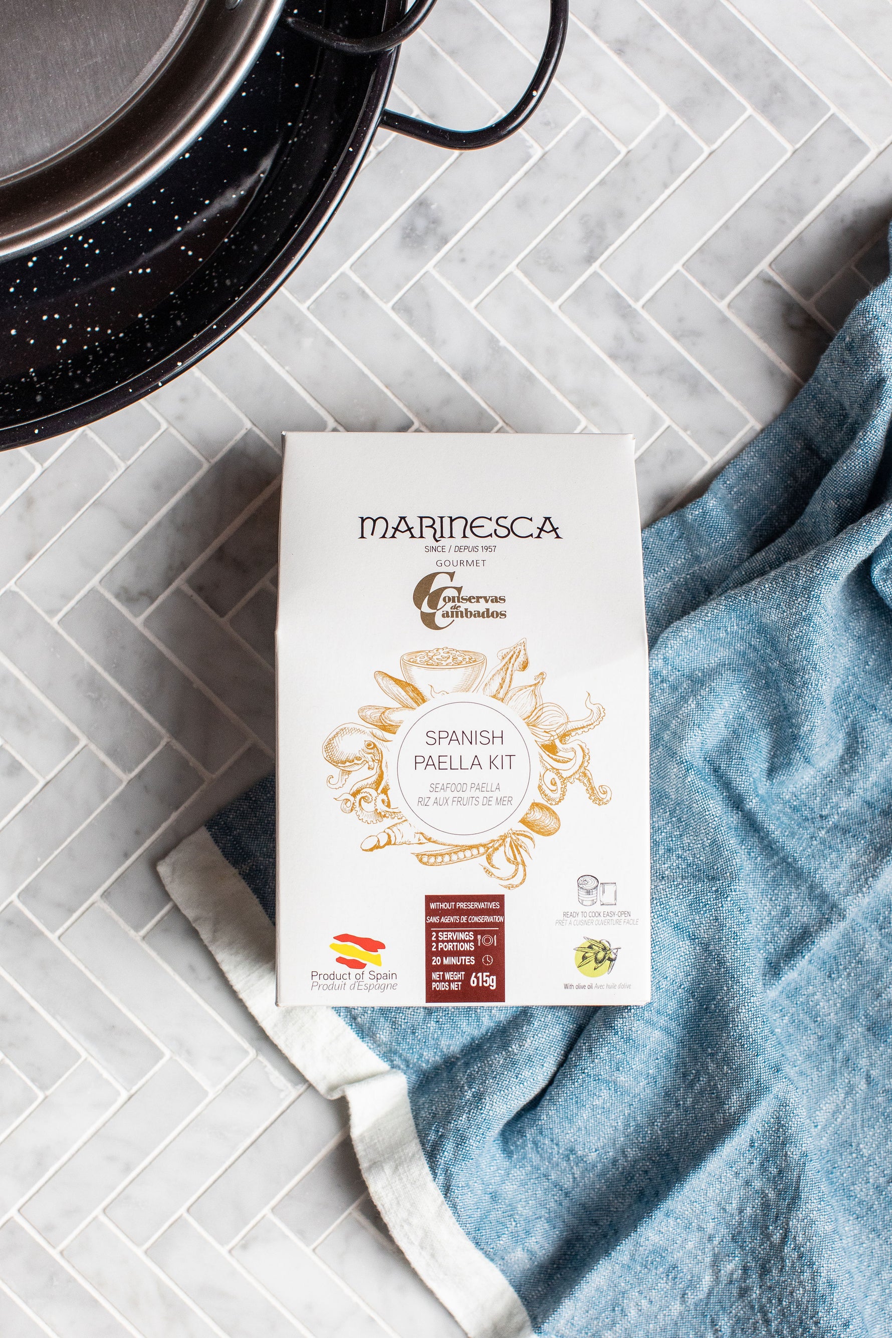 Spanish Seafood Paella Kit By Conservas Cambados - Spanish Pig