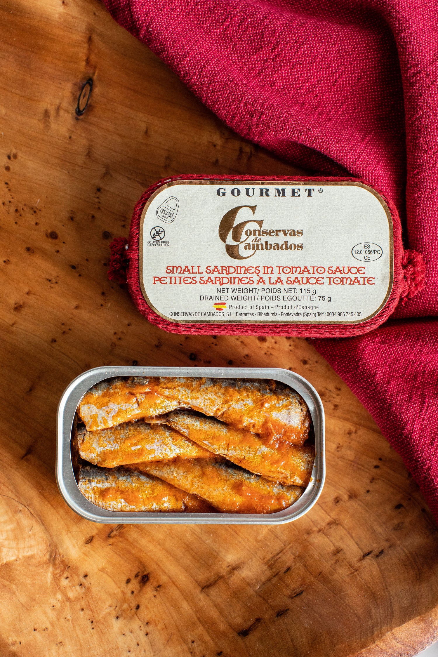 Cambados Small Sardines in Tomato Sauce - Spanish Pig