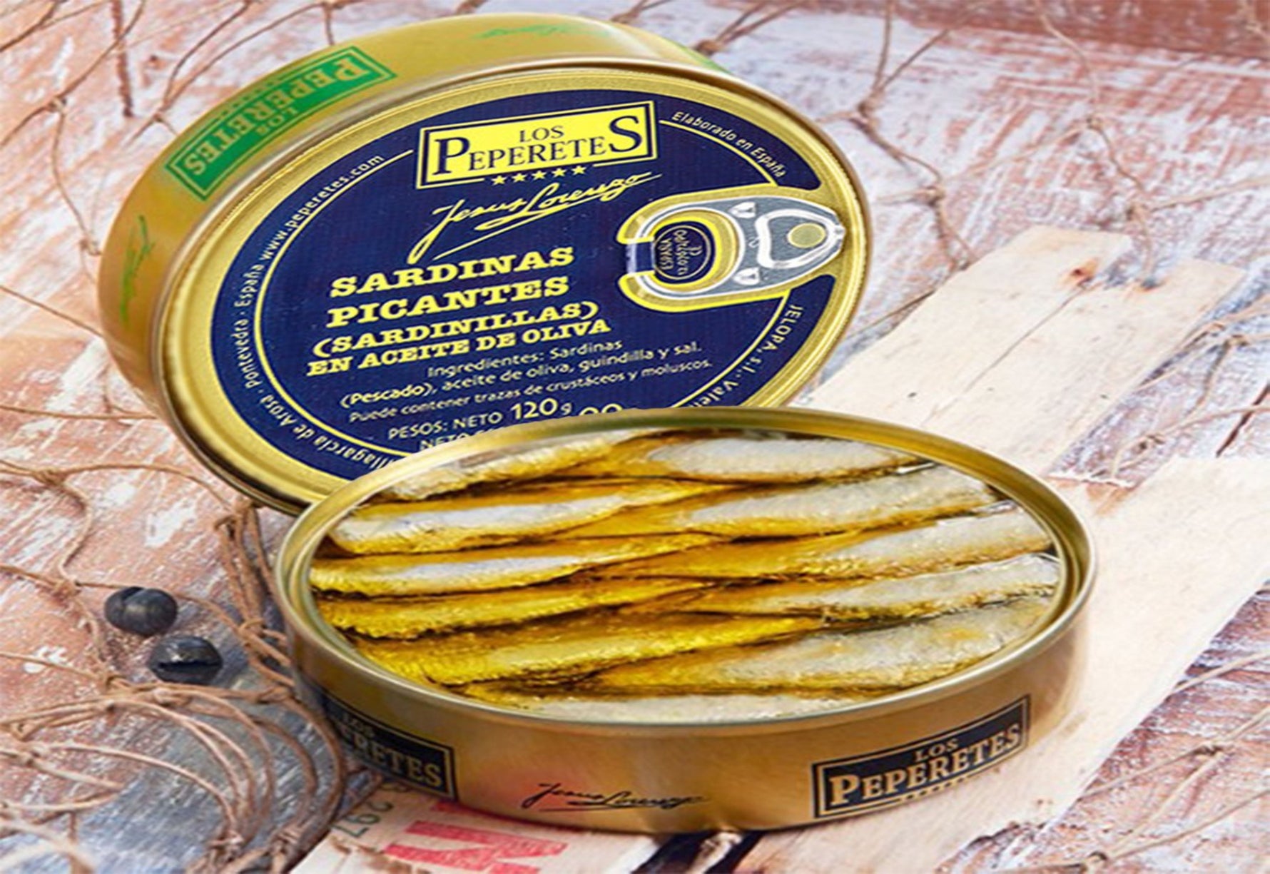 Los Peperetes Hot Small Sardines in Olive Oil - Spanish Pig