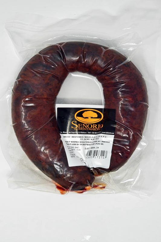 Señorio Iberian Acorn-Fed Blood Morcilla (350g-400g) - Spanish Pig