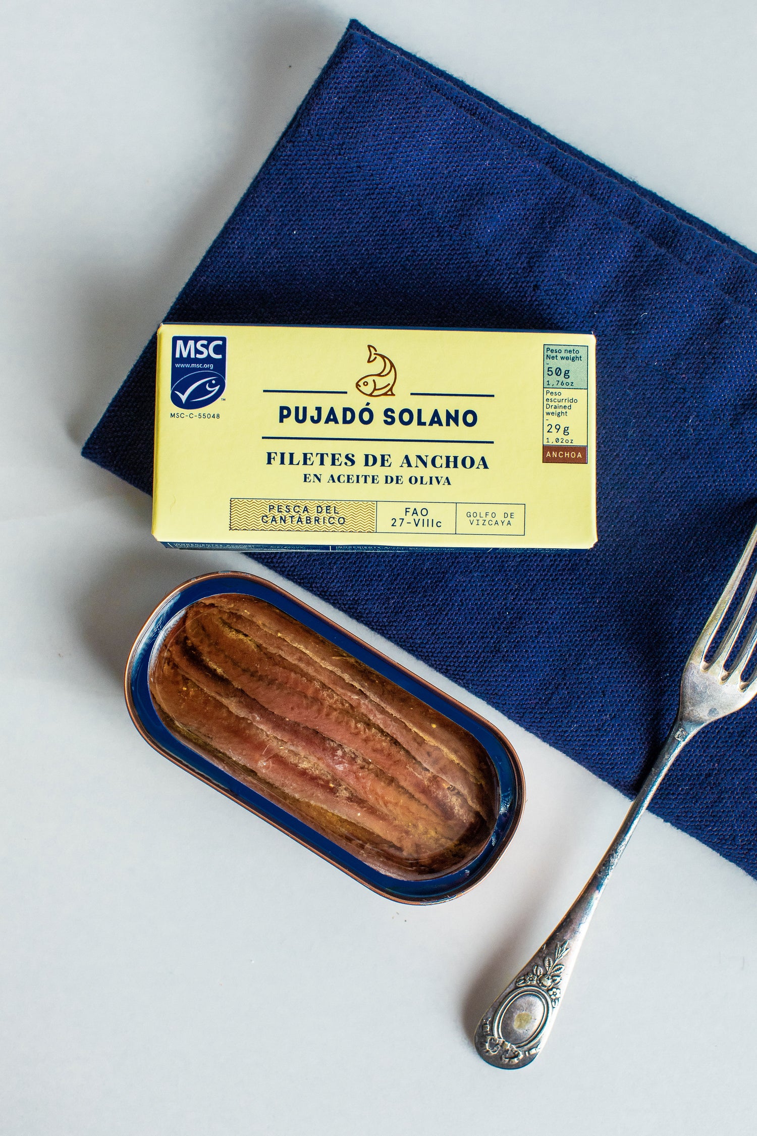 Cantabrian Anchovies Pujado Solano (50g) - Spanish Pig